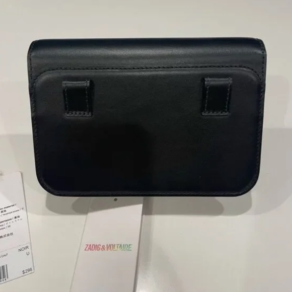 NWOT Zadig & Voltaire calf leather clutch bag ( MISSING STRAP) - Picture 3 of 8
